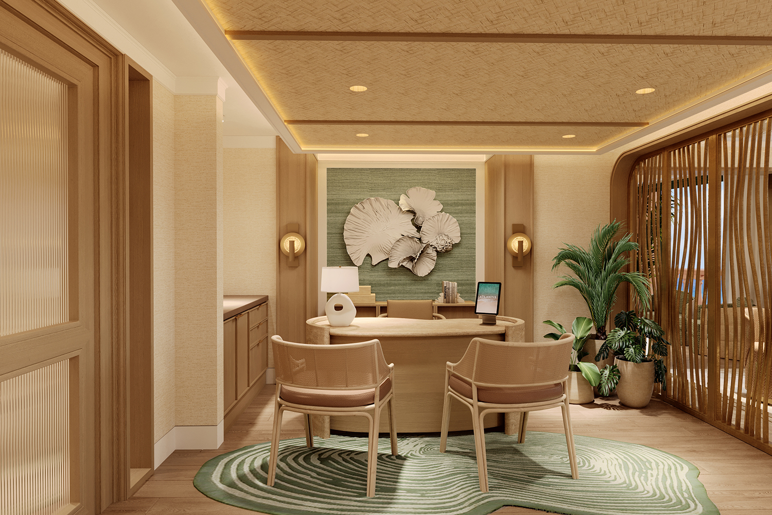 Atlantis Paradise Island Lounge Rendering 4